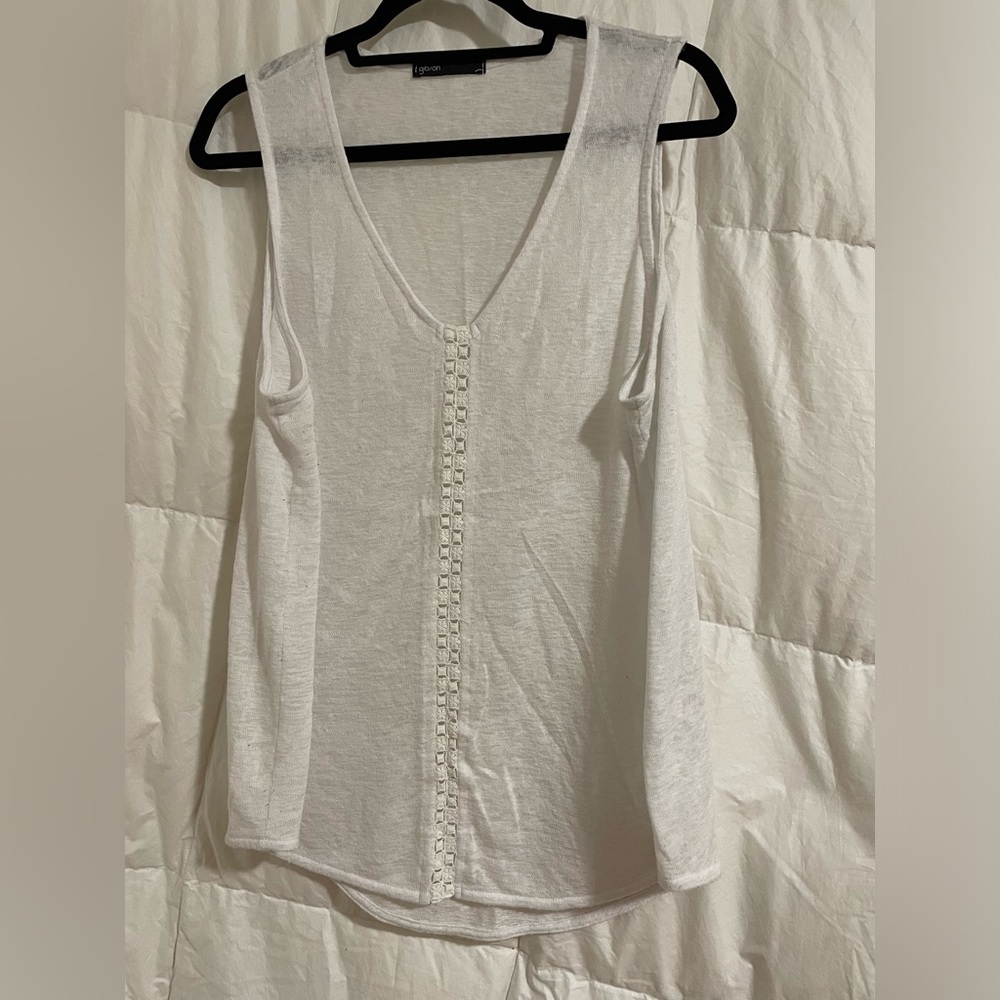 White/cream tank top